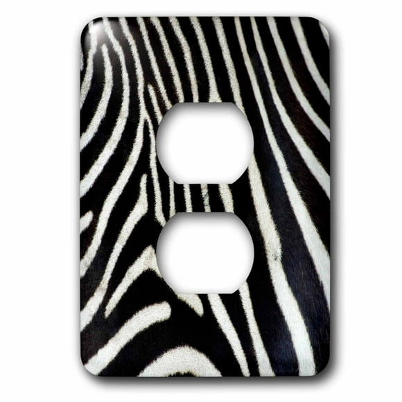 3dRose lsp_25468_6 Pink and Black Zebra Print 2 Outlet Cover 3dRose lsp_25468_6 Pink and Black Zebra Print 2 Outlet Cover